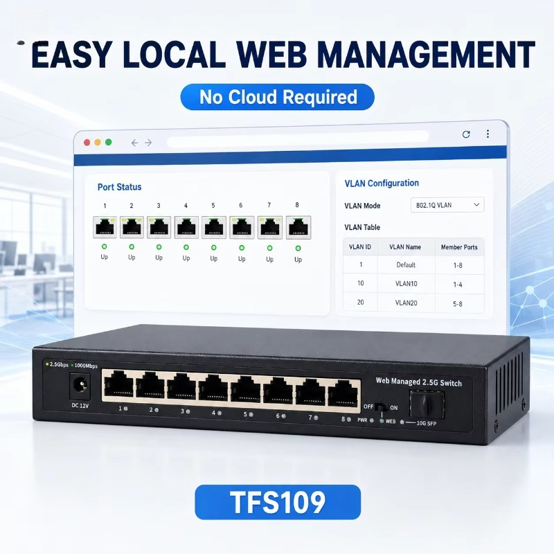 8-Port 2,5-Gb Managed-Switch m – Sfp+ 10G Managed Switch 8 Port Bewertung und Preis